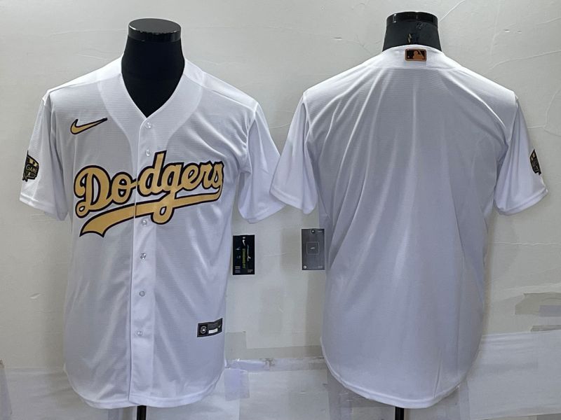 Men Los Angeles Dodgers Blank White 2022 All Star Nike MLB Jersey->los angeles dodgers->MLB Jersey